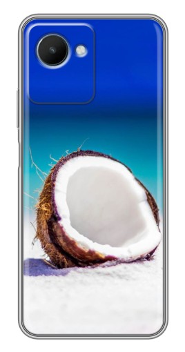 Чехол с картинкой "Кокос на пляже" для Realme C30s