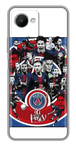 Чехол с печатью "Команда PSG" для Realme C30s