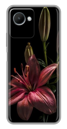 Чехол с принтом "Красная лилия " для Realme C30s