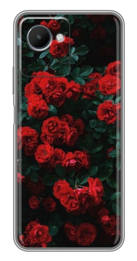 Чехол с принтом "Красные розы" для Realme C30s