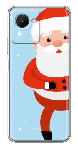 Чехол с картинкой "Крутой Дед Мороз" для Realme C30s