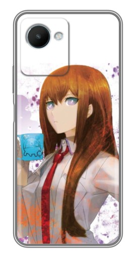 Чехол с картинкой "Курису с чашкой" для Realme C30s
