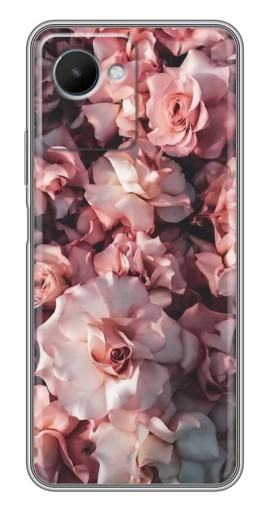 Чехол с печатью "Куст роз" для Realme C30s
