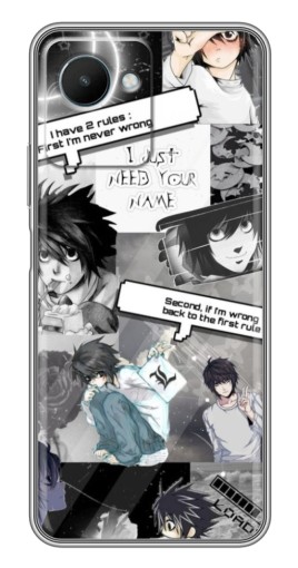 Чехол с картинкой "L - Death note" для Realme C30s