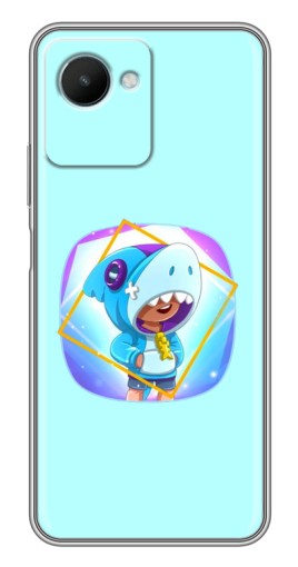 Силиконовый чехол с изображением "Леон Акула" для Realme C30s