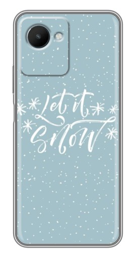 Чехол с принтом "Let it Snow" для Realme C30s