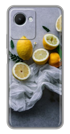 Силиконовый чехол с изображением "Лимонное настроение" для Realme C30s