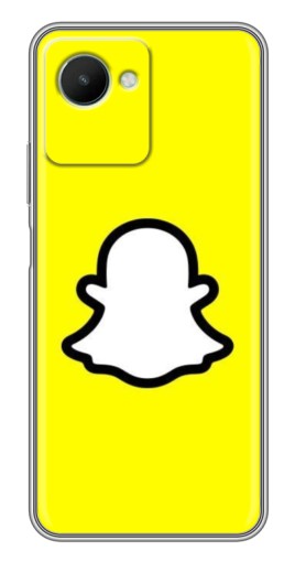 Чехол с печатью "Лого Snapchat" для Realme C30s