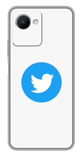 Силиконовый чехол с изображением "Лого Твиттера" для Realme C30s