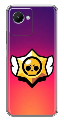 Чехол с печатью "Логотип Brawl Stars" для Realme C30s