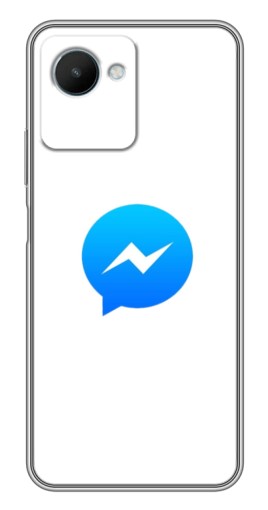 Чехол с картинкой "messenger logo" для Realme C30s