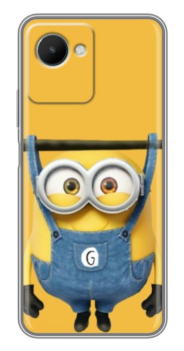 Чехол с картинкой "Миньон повис" для Realme C30s
