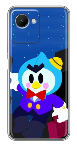 Чехол с картинкой "Мистер Пи с чемоданчиком" для Realme C30s