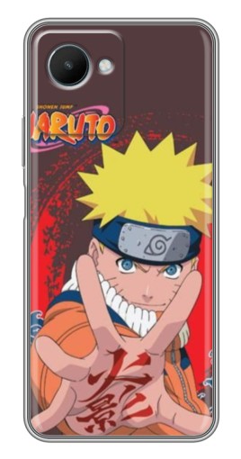 Силиконовый чехол с изображением "Naruto атакует" для Realme C30s
