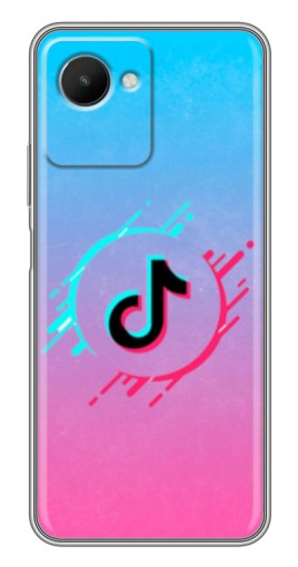 Чехол с печатью "Нота ТикТок" для Realme C30s
