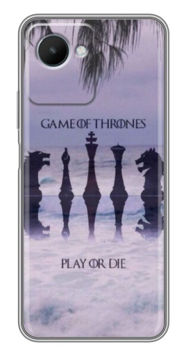 Силиконовый чехол с изображением "Play or Die" для Realme C30s