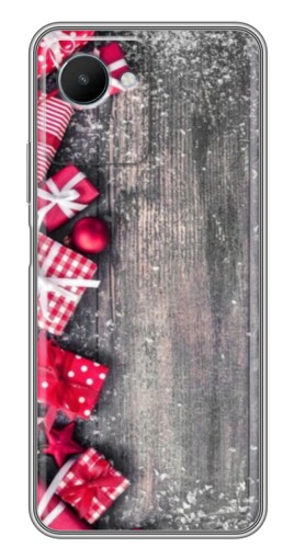 Чехол с принтом "Подарочный фон" для Realme C30s