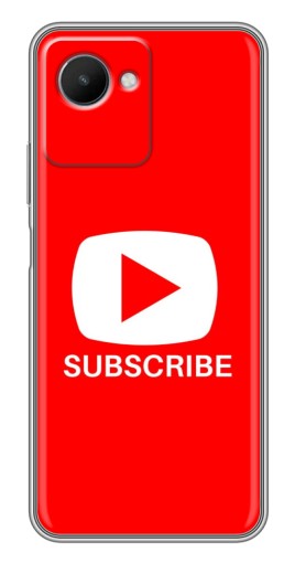Чехол с принтом "Подписаться" для Realme C30s