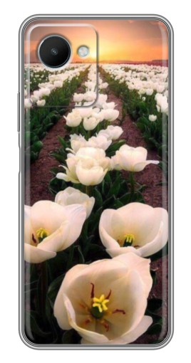 Чехол с печатью "Поле тульпанов " для Realme C30s