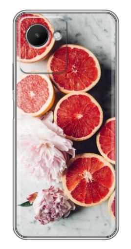 Чехол с принтом "Половинки грейпфрутов" для Realme C30s