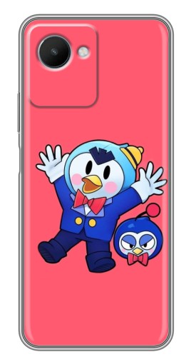 Чехол с печатью "Радостный пингвин" для Realme C30s
