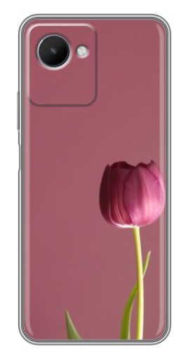 Чехол с картинкой "Розовый тюльпан" для Realme C30s