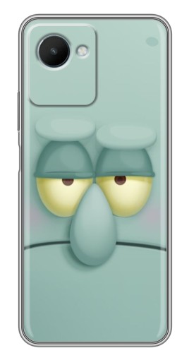 Силиконовый чехол с изображением "Сквидвард" для Realme C30s