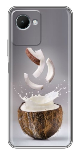 Чехол с картинкой "Стакан кокоса" для Realme C30s
