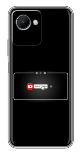 Чехол с картинкой "subscribed" для Realme C30s
