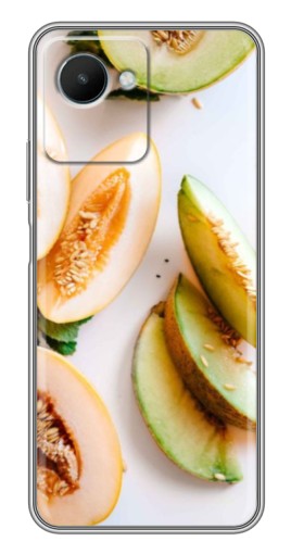 Силиконовый чехол с изображением "Свежие дыньки" для Realme C30s