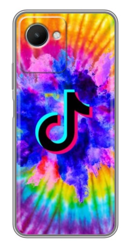 Чехол с принтом "TikTok в красках" для Realme C30s