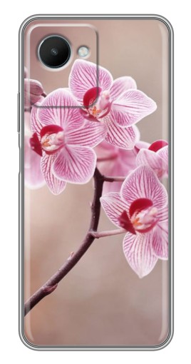Силиконовый чехол с изображением "Веточка орхидеи" для Realme C30s
