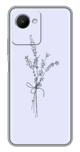 Силиконовый чехол с изображением "Веточки лаванды" для Realme C30s