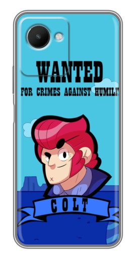 Чехол с принтом "WANTED COLT" для Realme C30s