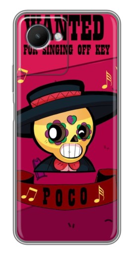 Чехол с картинкой "WANTED POCO" для Realme C30s