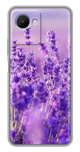 Силиконовый чехол с изображением "Яркая лаванда" для Realme C30s