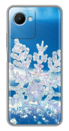 Чехол с печатью "Яркая снежинка" для Realme C30s