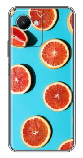 Чехол с печатью "Яркие грейпфруты" для Realme C30s