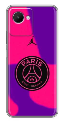 Чехол с печатью "Яркий лого PSG" для Realme C30s