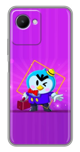 Силиконовый чехол с изображением "Яркий пингвин" для Realme C30s