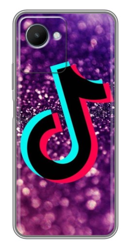 Силиконовый чехол с изображением "Яркий ТикТок" для Realme C30s
