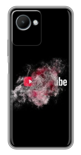 Чехол с печатью "Яркий Ютуб" для Realme C30s