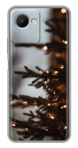 Чехол с картинкой "Елка с гирляндой" для Realme C30s