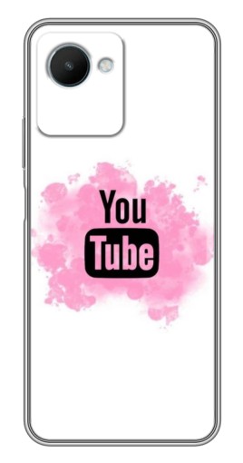 Силиконовый чехол с изображением "Ютуб в дыму" для Realme C30s