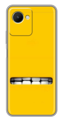 Силиконовый чехол с изображением "Зубы миньона" для Realme C30s