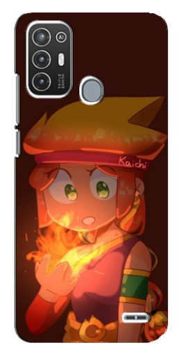 Чехол с принтом "Amber с огнем" для ZTE Blade A72