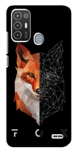 Силиконовый чехол с изображением "Fox" для ZTE Blade A72