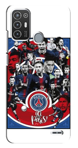 Силиконовый чехол с изображением "Команда PSG" для ZTE Blade A72