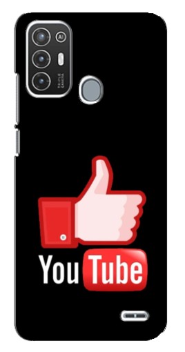 Чехол с принтом "Лайк YouTube" для ZTE Blade A72