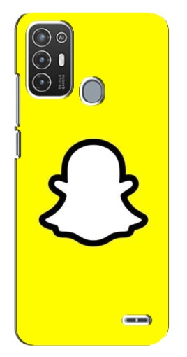 Силиконовый чехол с изображением "Лого Snapchat" для ZTE Blade A72